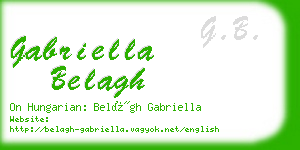 gabriella belagh business card